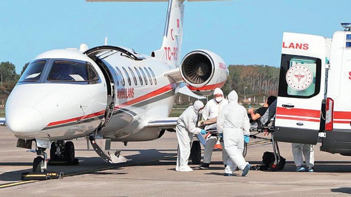 20 bin doları veren herkes, ambulans uçaklarla Türkiye'ye geliyor. Vatandaş hastanelerde yatak bulamıyor.