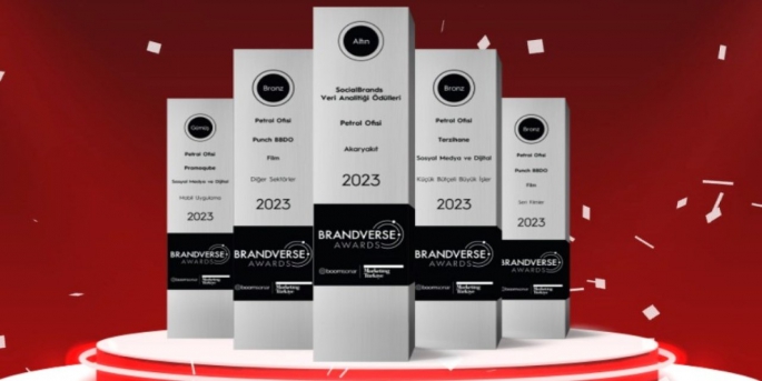 Brandverse Awards'ta Petrol Ofisi, 5 ayrı kategoride 5 ödüle layık görüldü.