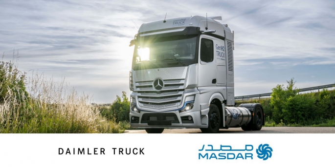 Daimler Truck, Masdar Abu-Dabi (BAE) ile yük taşımacılığında karbon salımını azaltma hedefiyle önemli bir iş birliğine gitti.