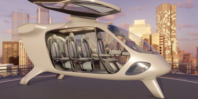 eVTOL adlı konsept, 2028 yılından itibaren ABD ve Avrupa'da ticari kullanım için satışa sunulacak.