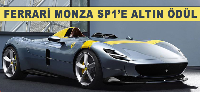 Ferrari Monza SP1, altın ödüle layık görüldü