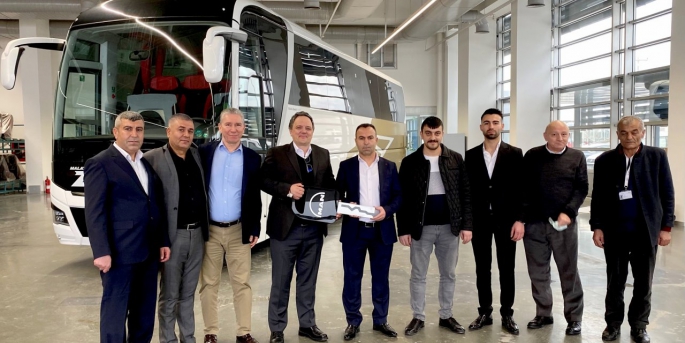 Firma, 4 adetlik MAN Lion’s Coach siparişin ilkini, 1 Mart günü törenle teslim aldı