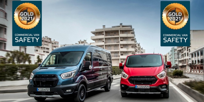 Ford Transit Custom, Euro NCAP tarafından ‘Altın’ ödüle layık bulundu.