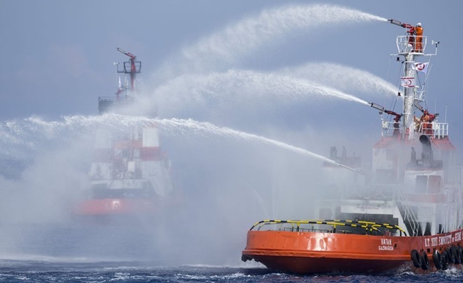 'Gallipoli Seaways' isimli Ro-Ro gemisinde yangın çıktı.