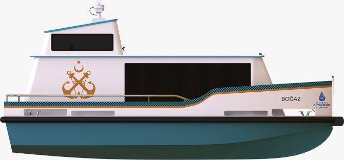 İBB, deniz taksilerinin rengi için düzenlenen anketten ‘Boğaz’ isimli tasarımın seçildiğini duyurdu.