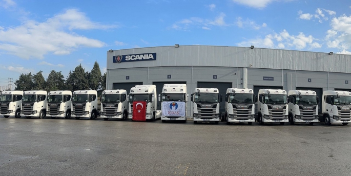 İÇDAŞ Çelik Enerji Tersane ve Ulaşım Sanayi A.Ş., taşımacılık filosunu 22 adet Scania R500 A4x2NA çekici ile büyüttü.