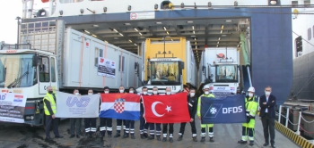 AFAD, 29 Aralık 2020 tarihinde meydana gelen 6.3 şiddetindeki deprem için Hırvatistan’a 50 Tır’dan oluşam yardım konvoyu gönderdi.