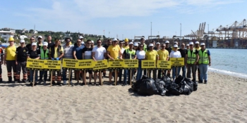 Asyaport,  MSC ve Medlog, Tekirdağ Kumbağ Mahallesi Gündal Plajı’nda gönüllü temizlik çalışması düzenledi.