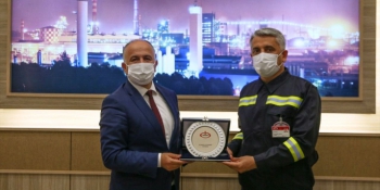 TCDD Taşımacılık Genel Müdürü Hasan Pezük İskenderun Demir Çelik Fabrikasını (İSDEMİR) ziyaret etti. 