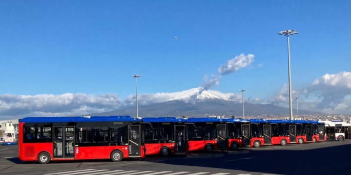 Karsan, Sicilya adasında bulunan Catania’dan aldığı 18 adetlik e-ATAK sipaşinin 11 adedini teslim etti.