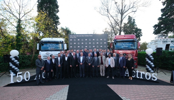 Kılıç Grup, yurtiçi nakliye alanında kullanacağı 150 adet Mercedes-Benz Actros çekiciyi teslim aldı.