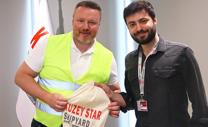 Kuzey Star Tersanesi yetkilileri, Polonyalı WIETHA STAR şirketinden gelen ziyaretçilerini ağırladı