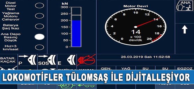 Lokomotifler TÜLOMSAŞ ile dijitalleşiyor