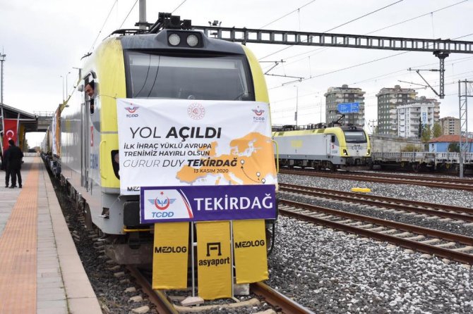 Medlog Tekirdağ Tren İstasyonu’ndan ilk demiryolu taşıması gerçekleştirildi.