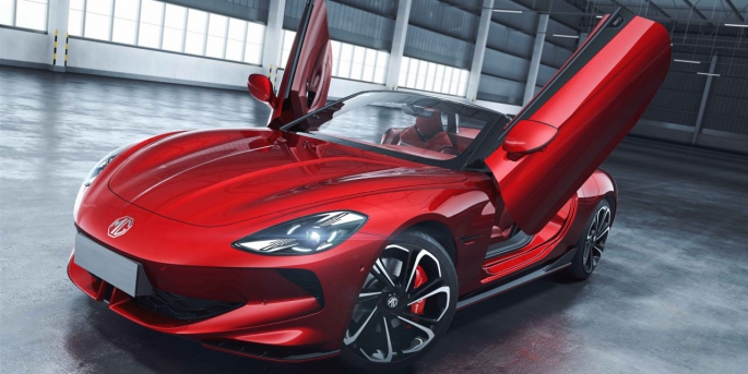 MG, eski klasik modellerinin ruhunu taşıyan yeni Roadster’ı Cyberster’ı Şanghay Otomobil Fuarı’nda tanıttı.