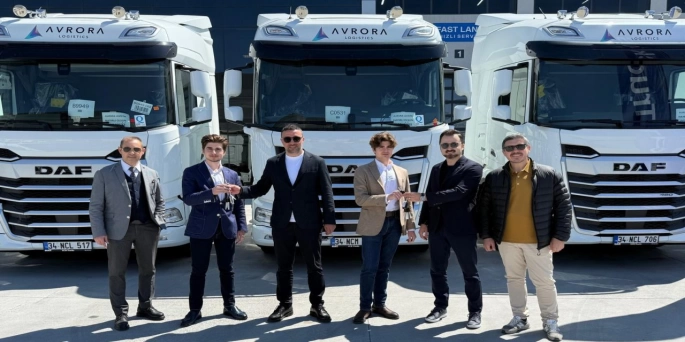 OLS Lojistik Şirketler Grubu, kurduğu Avrora Logistics için 25 DAF çekici satın aldı.