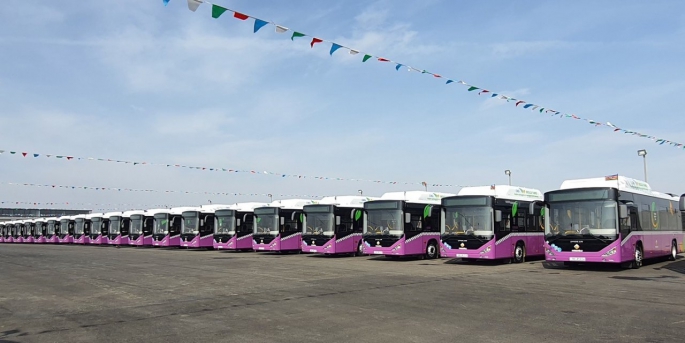 Otokar KENT CNG otobüsleri, Bakü'de düzenlenen törenle hizmet vermeye başladı.