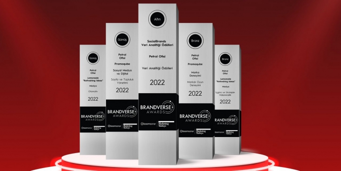 Petrol Ofisi, Brandverse Awards’ta 5 ayrı kategoride toplam 5 ödüle layık görüldü.