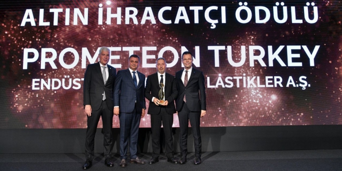 Prometeon Türkiye, “İhracatın Şampiyonları Ödül Töreni”nde Altın İhracatçı Ödülü kazandı.