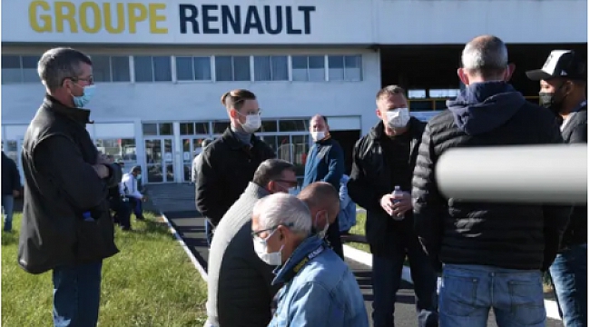 Renault Group'a ait bir fabrikada çalışanlar, fabrikayı ablukaya alarak, yöneticileri alıkoydu.