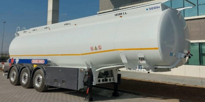 Serin ADR’li alüminyum tanker, 5 bin 100 kg ağırlığıyla da müşterisine her seferde daha fazla yükleme imkanı sağlıyor.