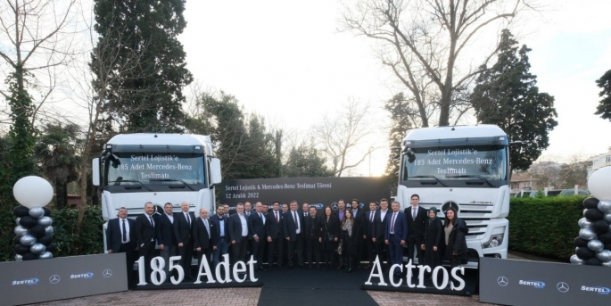 Sertel Lojistik’in filosundaki 450 çekici ve kamyonun tamamı Mercedes-Benz marka oldu.