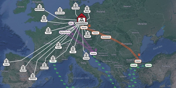 Sertrans Logistics, Avrupa'nın yedi ülkesinde bir ana ve 15 cep depo kuruyor.