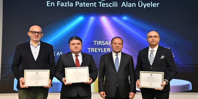Tırsan, En Çok Patent Tescili Alan Üyeler kategorisinin dördüncü kez şampiyonu oldu.