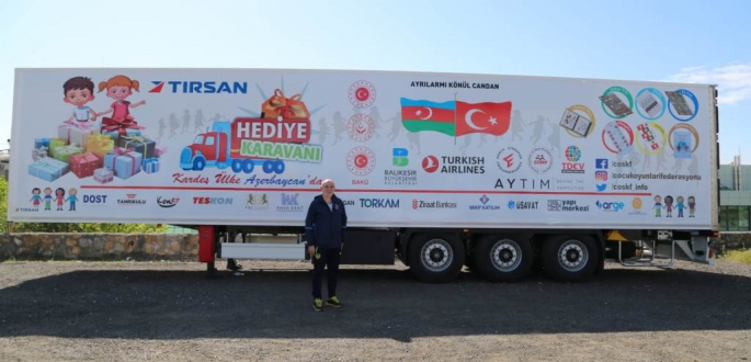 Tırsan, Türkiye ve Azerbaycan’daki çocuklar için hayata geçirilen “Hediye Karavanı” projesine sponsor oldu
