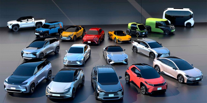 Toyota Motor Corp,  2026'ya kadar 10 yeni elektrikli araç modelini piyasaya sürmeyi planlıyor.