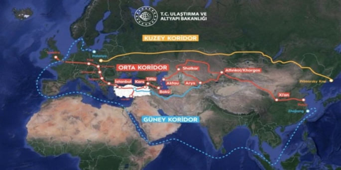 Türkiye, Azerbaycan ve Kazakistan arasında demir ve kara yolu bağlantılarının kurulmasını öngören Orta Koridor için beş yıllık yol haritası bugün imza altına alınacak.