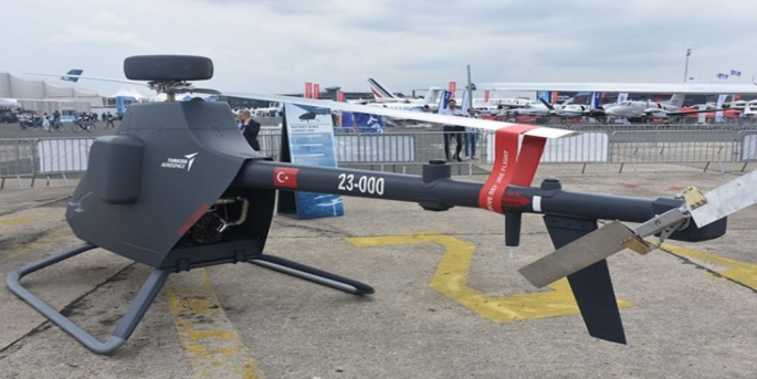 Uçuş testlerine başlayan döner kanatlı kargo insansız hava aracı (İHA) ilk kez Paris Airshow'da sergilendi.