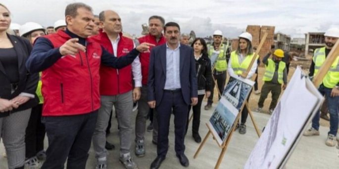 Vahap Seçer, başlattığı ‘Lojistik Merkezi’ inşaatını yerinde inceledi.