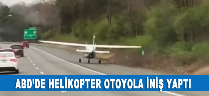 Yakıtı biten Cessna otoyola iniş yaptı