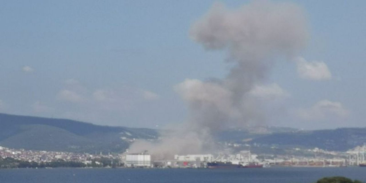Derince Limanı'nda patlama: Çok sayıda yaralı var