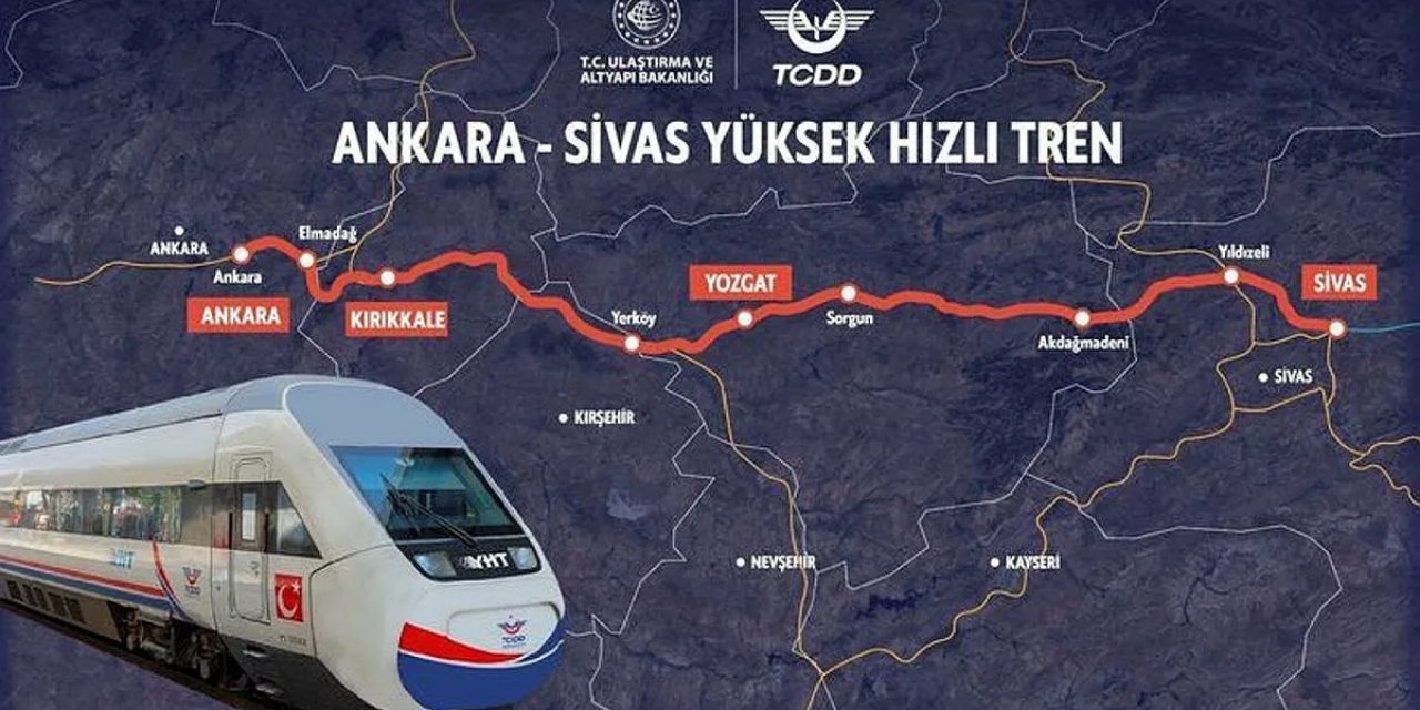 Ankara-Sivas hızlı tren seferleri 26 Nisan'da başlıyor
